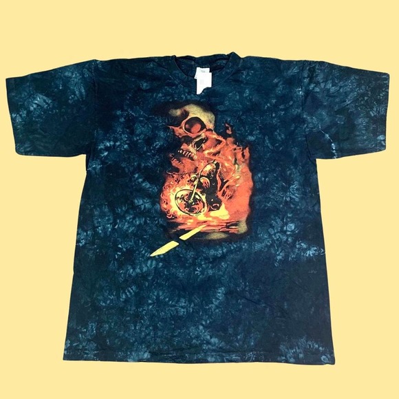 Vintage 90s Ghost Rider T-shirt - Picture 1 of 5